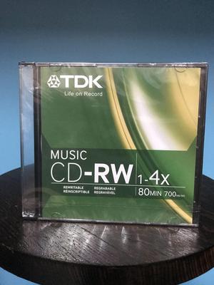 TDK Music 1X-4X 80-Min Digital-Audio CD-RW 5-Pak in Ultra-Slim Jewel Cases