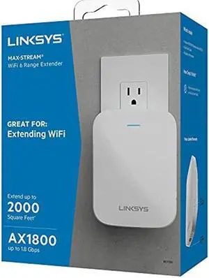 Linksys RE7350 Dual-Band Wi-Fi 6 Wireless Range Extender