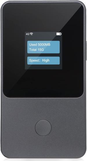 Metaspot T8 4G LTE WiFi Hotspot,Portable Mifi Router,U.S. 5GB & Global 3GB Free Data Preloaded for Travel in 130+Countries,300+Carrier Access,12h Long Battery Life,No Contract or SIM Card Required