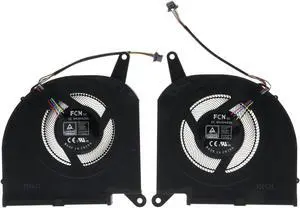 CPU GPU Cooling Fan for Gigabyte Aorus 15G 15P RX7G 2021 Gigabyte Aero 17 XA FNGS FNGT DFSCK22D05883Q DFSCM22716392Q Thickness:9.9mm