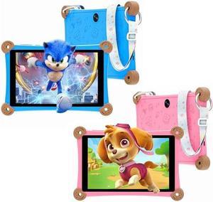 Topsand Latest Kids Tablet, 8 Inch Android 13 Tablet for Kids 3-12, KIDOZ Preinstalled, Parental Control, Fast Quad-Core, 2+4GB RAM, 4700mAh Battery, 1TB Expandable, WiFi 6, Adjustable Strap Included