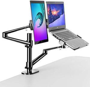 MagicHold 3 in 1 Stand Mount or Laptop and Monitor or Tablet, Laptop/Monitor Desk Stand arm, 360o Rotating, Supports Laptop(11-17 inch), Monitor(17-32 inch), Tablet/iPad Pro(5-13 inch)