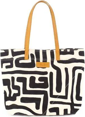 Ubuntu Life Go-To Canvas Tote Bag  Laptop Tote Bag for Work, or Everyday Use, Perfect for 13 Laptops (Black/Eggshell)