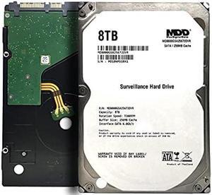 MaxDigitalData 8TB 7200 RPM 256MB Cache SATA 6.0Gb/s 3.5inch Internal Hard Drive for Surveillance (MD8000GSA25672DVR) - 3 Years Warranty