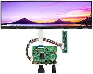 VSDISPLAY 12.6" NV126B5M-N41 12.6inch 1920X515 LCD Screen Work with 2 HD-MI Mini LCD Controller VS-RTD2556HM-V1