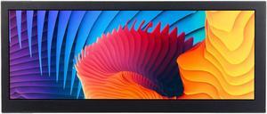 VSDISPLAY 12.3'' Portable IPS LCD Monitor 1920x720 Stretched Bar Display VS123ZJ-V823 with HD-MI USB Video Input,Supports 180 Degree Image Rotation,as an Extra Screen for PC Laptop Game Cabinet
