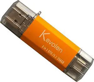 Kavolen 3 in1 128GB High Speed Photo Backup Stick for Android Phones&PC&Laptop. Photo-Memory-Stick-for All Samsung Galaxy Phones.LG,Google Pixel, Huawei, Moto etc.
