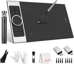 XP PEN Deco Pro Medium,Ultrathin Drawing-Tablet, 11x6 in Graphics Tablet with Tilt-Function,Battery Free Stylus,Ideal for Online Teaching,Supports Windows 11/10/8/7, Mac iOS 10.10 or Above,Chromebook