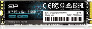 Silicon Power 2TB NVMe M.2 PCIe Gen3x4 2280 SSD Solid State Drive (SP002TBP34A60M28)