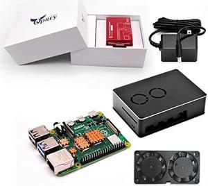 Osprey Electronics Raspberry Pi 4 4GB Starter Kit, Raspberry Pi 4 Case with PWM Fan, Raspberry 15W 5V 3A Power Supply, Type-C Charging Cable for Raspberry Pi 4B (4GB RAM)