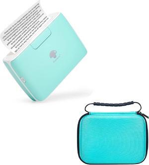 Phomemo M04AS Portable Thermal Printer with Green Hard Carrying Case