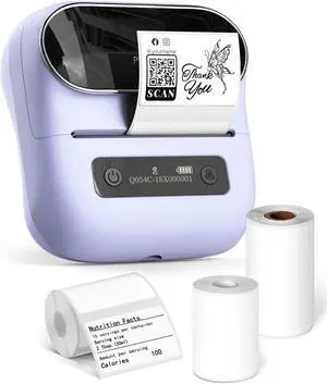 Phomemo Label Makers, Bluetooth Label Printer for Barcode, Address, Home, Mailing, Small Business,Clothing, Portable Label Maker PL with 3 Label