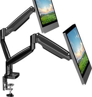 UPGRAVITY Dual Monitor Mount, Dual Monitor Desk Mount for Two Ultrawide 22"-34" Flat/Curved Computer Screens, Fully Adjustable Gas Spring Double Monitor Stand Arms Hold 26.5lbs, VESA 75x75/100x100mm
