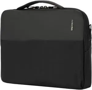 Incase A.R.C. Brief with ReSpun 100% Recycled Polyester - RFID-Blocking Tech, Easy Access, Internal Organization, Zippered Front Slip Pocket, Padded Laptop Compartment for Up to 14" PC/Mac, Black