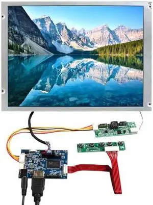 VSDISPLAY 12.1 Inch HD 1024x768 IPS Panel 12.1'' 4:3 Aspect Ratio WLED LCD Screen with HDMI Audio LVDs Driver Controller Board for Industrial Machine Display