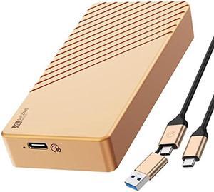 SANZANG 40Gbps M.2 NVMe SSD Enclosure Adapter, Aluminum USB 4.0 Type-C to M-Key 2280 Solid State Drive External Case, Compatible with Thunderbolt 3/4 USB4.0/3.2/3.1/3.0, USB C to C/A Cable Included