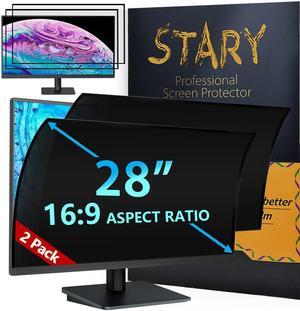 [2Pack] 2023 Upgrade 28 Inch Computer Privacy Screen Filter for 16:9 Widescreen Monitor-Anti Glare/Blue Light Privacy Screen for Computer Monitor Shield on Data Confidentiality/Easy Install in Seconds