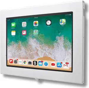 TABcare Locking Security Metal Case for Apple iPad 10 10.9" 2022 Tablet for Kiosk, POS, Store, Show Display (White, iPad 10 10.9")