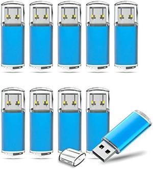 TOPESEL 50 Pack 1GB USB 2.0 Flash Drive High Speed 1G Thumb Drive Memory Stick Jump Drive 1G USB Drive Zip Drive for PC laptops, Tablets, TVs, car Audio (Blue)