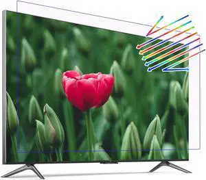 TYRHMY Anti Glare Film for TV 50 inch Anti Blue Light Relieve Eye Strain, New Upgrade Matte Surface Anti Glare Screen Film Anti Scratch TV Screen Protector No Bubbles