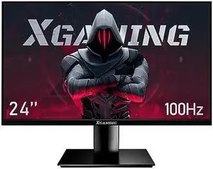 XGaming 23.8 Inch FHD Gaming Monitor 100Hz,IPS HDR PC Monitor HDMI Display, 1080P with Low Blue Light Eye Care, Build-in FreeSync,VESA Compatible, Black