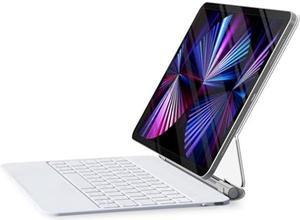 ZENLU iPad Air 5th 4th Generation 10.9 inch/iPad Pro 11 inch (1st/2nd/3rd/4th Gen) Case with Keyboard and Trackpad, Magnetic Floating Cantilever Stand, Slim Smart Backlit Keyboard Folio (White)