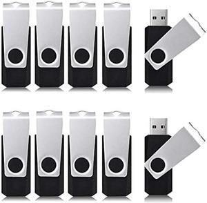 Aiibe 64GB Flash Drive 50 Pack USB Flash Drive 64GB USB Drive Bulk Thumb Drives USB 2.0 Memory Stick Zip Drive USB 64GB Multipack, Black