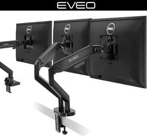 Dual + Mono Monitor Mount for 3 Monitors 10-32" VESA Bracket, Adjustable Monitor Stand for Desk Screen Computer - Full Motion Monitor Arm