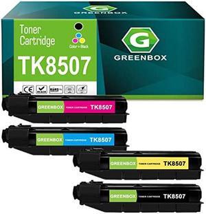GREENBOX Compatible TK-8507 TK-8509 Toner Cartridge 30,000 Pages Replacement for Kyocera TK-8507 TK-8509 for TASKalfa 4550ci TASKalfa 4551ci TASKalfa 5550ci TASKalfa 5551ci ( 4 Pack )