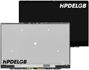 HPDELGB for Dell Inspiron 13 7390 7391 2-in-1 P113G P113G001 UHD 3840x2160 IPS LCD Touch Screen Display Digitizer Assembly Bezel