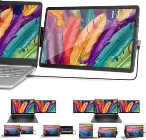 Iryreafer Portable Laptop Screen Extender, Mini Game Monitor 11.6 Inch Swivel Computer Display USB C HDMI Powered Monitor, 178deg Screen Eye Care, External Monitor for Laptop PC Phone Mac Xbox PS4