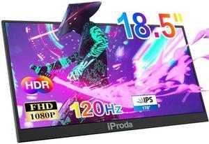 Portable Monitor for Laptop,120hz Portable Gaming Monitor FHD 1080P 18.5 inch Laptop Monitor Extender Travel Portable Computer Monitor Screen Extender for PS5/4 Mac PC USB C Second Monitor Portatil