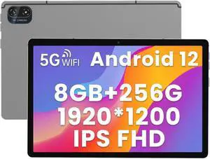 kinstone 2023 NEW Android 12 Tablet-10.1 Inch Gaming Tablet with 13MP Dual Camera,MTK8183 Octa-Core 2.0Ghz Processor,6000mAh Battery Capacity,8GB RAM+256GB ROM,WiFi+Bluetooth 5.0
