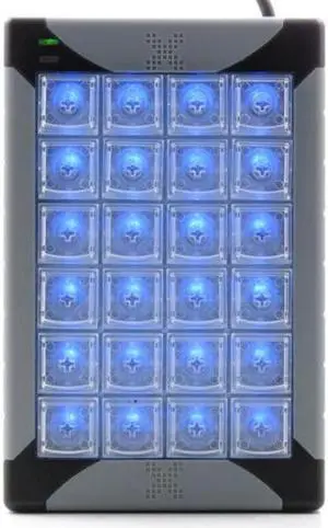 X-keys USB Programmable 24 Key KVM Keypad and Keyboard