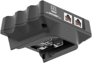 Portable COMBO (Passive 24v/50v & Active af/at) PoE Injector Compatible with DeWalt/Milwaukee Battery Feed | Battery Powered | 1 Gigabit full duplex passthrough | up to 50 watt Power Supply | Ethernet