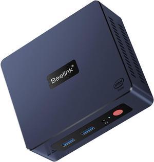 Beelink Mini PC, Mini S Intel 11th Gen 4-Cores N5095, Mini Desktop Computer 8GB DDR4 RAM 128GB SSD, Mini Computer Dual HDMI 4K UHD/Gigabit Ethernet/Dual WiFi/BT4.0/W-11/HTPC/Family-NAS