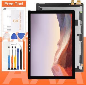 THIRDPOLE Screen replacement for Microsoft Surface Pro 7 plus 12.3 inches LCD Display Replacement 1960 1961 Touch Screen Digitizer Full Assembly(not fit for pro 7)