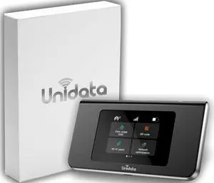 Unidata U30 Hotspot Device | Lightweight 4G LTE Mobile Hotspot | WiFi Hotspot | No SIM Required, Coverage in 140+ Countries | WiFi Box Preloaded 10GB US Data | Pocket WiFi | Travel WiFi |