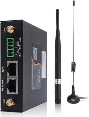 4G VPN Router, Industrial Dual Sim 4G LTE WiFi Router 3G/4G Yeacomm YF325 Wireless Modem Router Unlocked with Sim Card Slot, External Antenna Cellular Modem in North/South America, NOT for Verizon