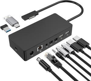 Surface Dock, Surface Pro Docking Station with 90W Power Supply Compatible with Surface Pro 8/X/7/6/4/3/2017, Surface Laptop 4/3/2/go, Surface Laptop, Surface Book2,Surface Book,Surface Go