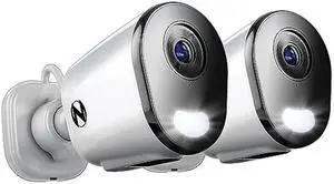 Night Owl Plug-in Wireless 4K HD Indoor/Outdoor Deterrence Camera with 2-Way Audio (2 Camera)