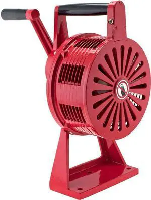 Vixen Horns Air Raid Hand Crank Siren, Loud Heavy Duty Tornado Siren with Base/Table Mount, Fire Air-raid Alarm, Warning Construction Air Horn VXS-1200MR