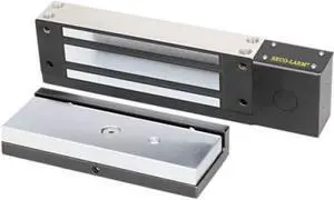 Seco-Larm E-946FC-1K2SQ Electromagnetic Gate Lock with 1,200-lb (544kg) Holding Force, Face/Surface Mount, 12 or 24 VDC Operation, Indoor and Outdoor Use, Mount Vertically or Horizontally