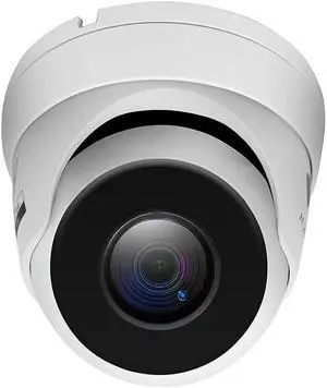 GW Security GW8536MIC 8MP 4K IP POE 3.6mm Fixed Lens Turret Security Camera, Built-in Mic