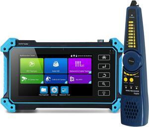 CCTV Tester Monitor 5 Inch Touch Screen IP AHD TVI CVI Camera Tester Analog Camera Test Support POE WiFi PTZ 1080P H.265 IPC-5100 Plus/Camera Test Too DC12V Output