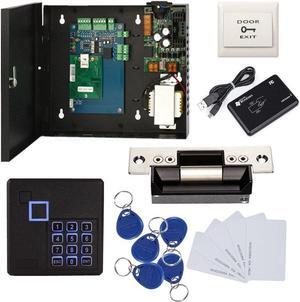 Keypad Reader North American Heavy Duty Strike Lock Access Control System for Gym Center Sports Club Fitness Cente or Home/Office Entrance Security Kits Phone APP Remotely Open Door