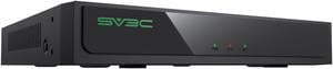 SV3C 4K 16 Channel POE NVR, 8Port Network Video Recorder for Home Security Camera System, Support 12MP/8MP/6MP/5MP/4MP/3MP/1080P/960P IP Camera, Remote Access, 24/7 Recording, Up to 16TB HDD Slot