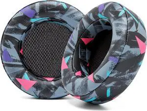 WC Upgraded Replacement Earpads for Corsair Virtuoso Gaming Headset Made by Wicked Cushions | Improved Durability, Thickness, Softer Leather, and Sound Isolation | 90's Black