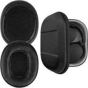 Geekria Replacement Earpads and Headphone Case for Skullcandy Crusher Wireless, Crusher Evo Wireless, Crusher ANC, Hesh 3, Hesh ANC, Hesh EVO, Venue, Crusher Evo Collina Strada, Crusher Evo Budweiser