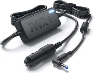 CAR Charger 90W 65W 45W for HP-Envy-Pavilion Touchsmart-Sleekbook 15 17 M6 M7 Series; Hp Spectre X360, Pro x360 G2; Pavilion X360 EliteBook X360 DC Auto Adapter Power Cord Extra Long 10 Ft